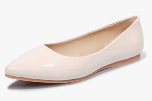 lot 51201 image: IDIFU Womens Comfortable Pointed Toe Flats Shoes Dress Wedding Work Business Dancing Ballet Flats for Women Lady Bride Size 7