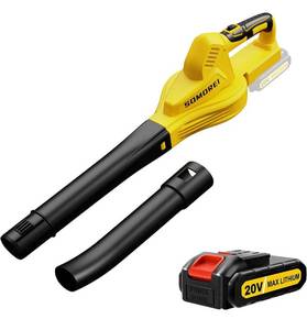 lot 51204 image: Cordless Leaf Blower Battery Operated 20V Electric Mini Handheld Leaf Blower - Lightweight Small Powerful Blower Battery Powered for Lawn Care  Patio  Jobsite