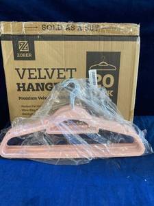 lot 51287 image: ZOBER VELVET HANGERS PREMIUM VELVET 20 PACK