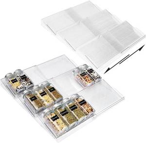 lot 51291 image: VTOPMART SPICE DRAWER ORGANIZERS 2 PIECE SET