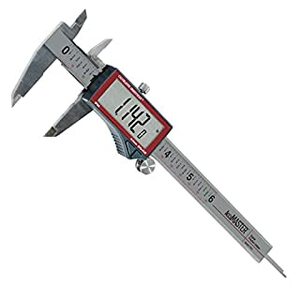 lot 70879 image: Calculated Industries 7410 AccuMASTER 6-Inch Digital Caliper, Fractional (164ths)  Inch  Metric with Largest Display Digits for Woodworkers  Stainless Steel  IP54 SplashDust Resistant  Auto-Off (B07TJJV15J)