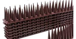 lot 76393 image: Defender Bird Spikes, Upgraded Cat Repellent for Pigeon, Cat, Raccoon and Small Animals - Protect Your Sofa, Garden, Outdoor Walls, Anti Theft Climb, Plastic Security Fence Spikes -