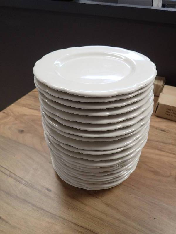 lot 1791 image: Lot Of (23) Buffalo China 9 Round Dinner Plates