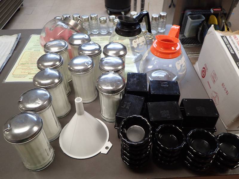 lot 1802 image: Large Lot Of SaltPepper Shakers With Coffee Pots And More