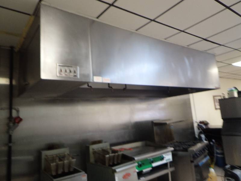 lot 1826 image: Captive Aire Stainless 11.5 Foot Kitchen Exhaust Hood