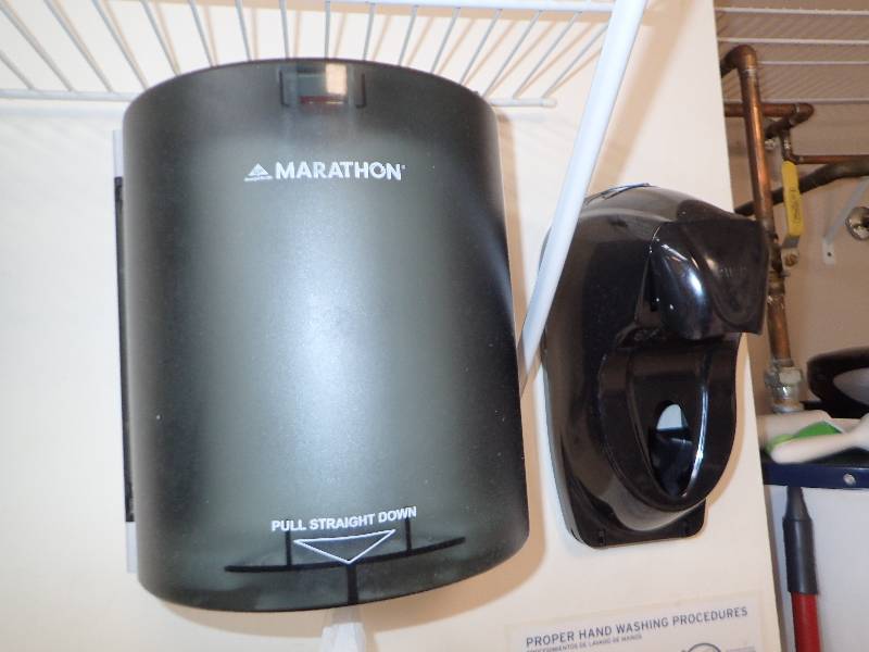 lot 1844 image: Marathon Paper Towel And Soap Dispenser