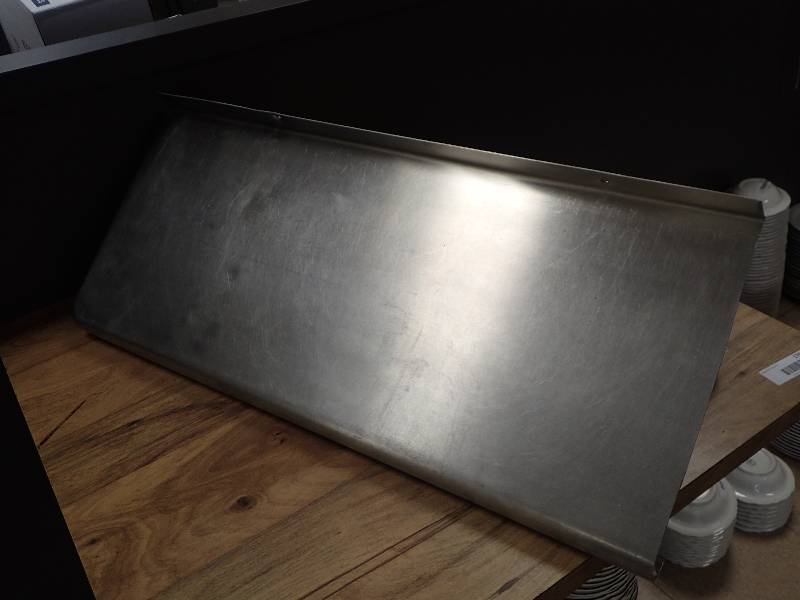 lot 1856 image: Stainless Wall Mounted 30 Storage Shelf
