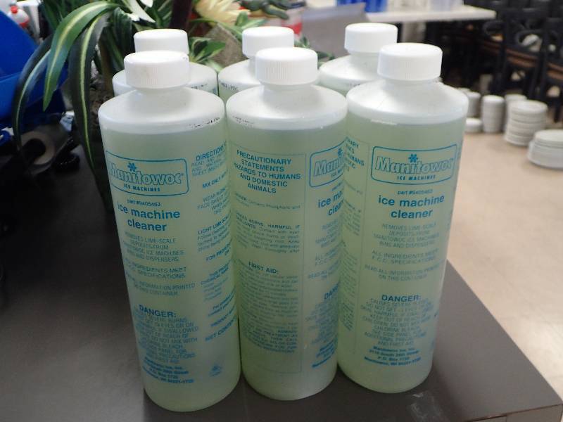 lot 1860 image: Lot Of (6) 16oz Manitowok Ice Machine Cleaner