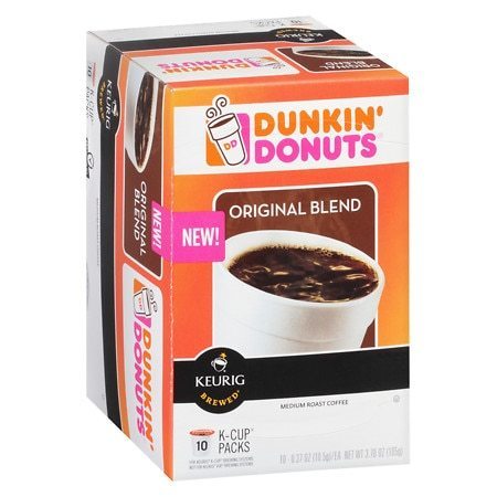 lot 90316 image: (2) 10 pks Dunkin Donuts K-Cup Pods Medium Roast Coffee Original Blend - 20 total K-Cups