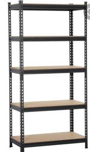 lot 51006 image: YAHEETECH HEAVY DUTY GARAGE SHELF STEEL METAL STORAGE 5 LEVEL ADJUSTABLE SHELVES
