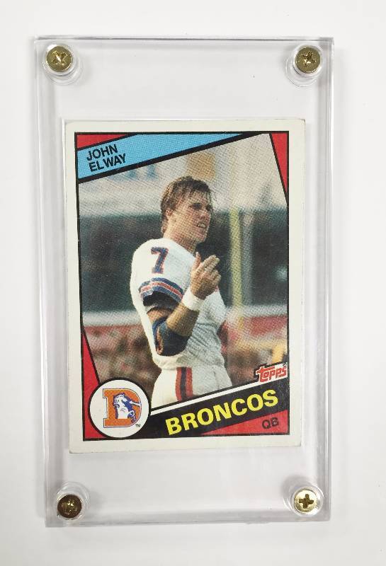 lot 1012 image: 1984 John Elway - Excellent Near Mint - Authentic Topps Rookie Card - VERY RARE HALL OF FAMER ROOKIE CARD