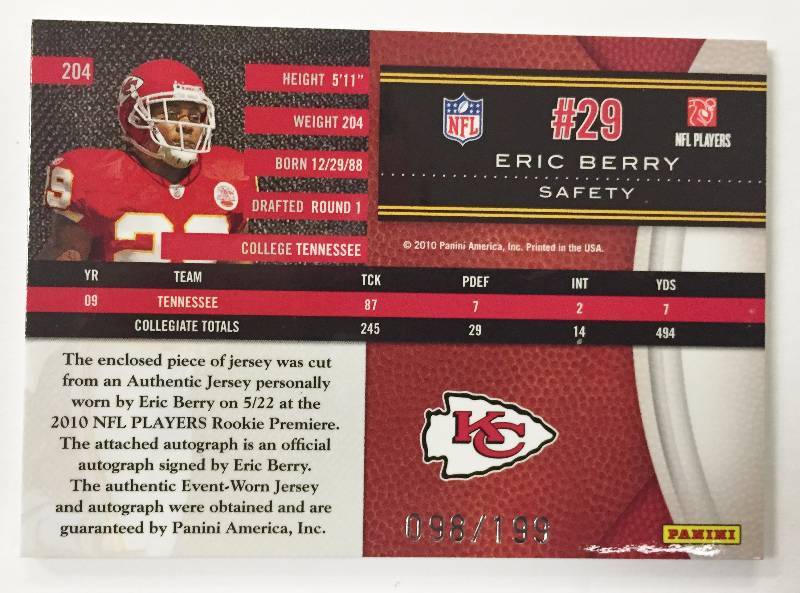 eric berry authentic jersey