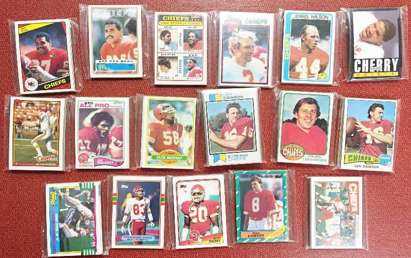 lot 1015 image: Kansas City Chiefs Team Set lot - OUR BEST EVER CHIEFS LOT - (17 Team Sets) 1973757678 through 1991- TRULY A MUST SEE AMAZING LOT
