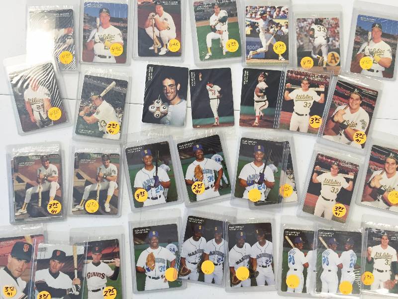 lot 1064 image: AMAZINGLY RARE (21) FACTORY SEALED MOTHERS COOKIES 1991 CARD PACKS - KEN GRIFFEY JR. NOLAN RYAN McGWIRE CANSECO 