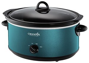 lot 9026 image: Crockpot SCV700-KT Deisgn to Shine 7QT Slow Cooker, Turquoise 