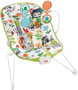 lot 9028 image: Fisher-Price Babys Bouncer �� Green, bouncing seat for soothing and play for newborns and infants Amazon Exclusive
