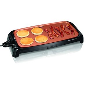 lot 9033 image: Hamilton Beach Durathon Ceramic Griddle Electric with 200 square inch PTFE & PFOA Free Cooking Surface (38519R)