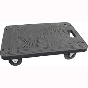 lot 9057 image: MaxWorks 80854 Polypropylene Dolly-200-lb Capacity , Black