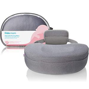 lot 9058 image: Frida Mom Adjustable Nursing Pillow - Customizable Breastfeeding Pillow for Mom  Baby Comfort with Back Support, Adjustable Wrap Around Waist Strap, Pockets for Heat Relief