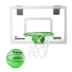 lot 9086 image: SKLZ Pro Mini Basketball Hoop with Ball, Glow in the Dark (18 x 12 inches)