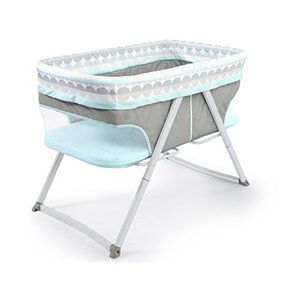 lot 9093 image: Ingenuity Foldaway Rocking Bassinet - Juniper - Portable Folding Rocking Bassinet