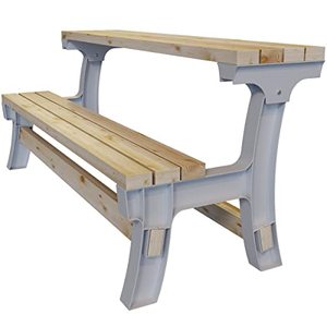 lot 9110 image: 2x4basics 90110ONLMI 90110 Flip Top BenchTable, Bench, Patio Table, Sand
