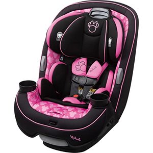 lot 9122 image: Disney Baby Grow and Go All-in-One Convertible Car Seat, Rear-facing 5-40 pounds, Forward-facing 22-65 pounds, and Belt-positioning booster 40-100 pounds, Simply Minnie