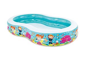 lot 9126 image: Intex Pool Snorkel Fun Swim Centre Pool,103 inch X 63 inch X 18 inch, for Ages 3