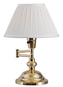 lot 9142 image: Kenroy Home 30163 Desk Lamps, Polished Brass 12.70x9.60x12.40