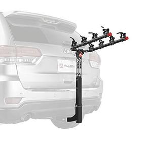 lot 9172 image: Allen Sports Deluxe 4-Bike Hitch Mount Rack (2-Inch Receiver) , Black