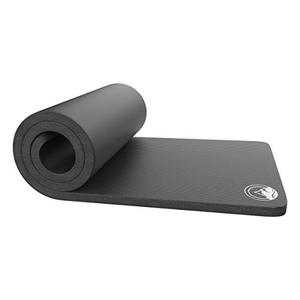 lot 9218 image: Foam Sleep Pad- 1.25� Extra Thick Camping Mat for Cots, Tents, Sleeping Bags - Non-Slip, Waterproof & Carry Handle by Wakeman Outdoors (Black)
