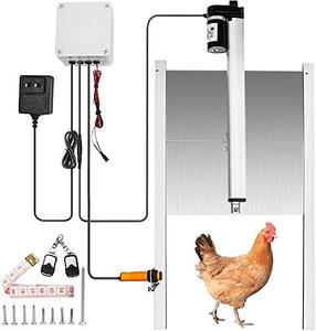 lot 9226 image: LOVSHARE Kits Infrared Sensor Automatic Chicken Coop Door Opener, Sliver