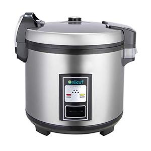 lot 9255 image: Onlicuf Commercial Electric Stainless Steel Rice Cooker 60-Cup Cooked (30-Cup UNCOOKED) 1350W for Restaurant