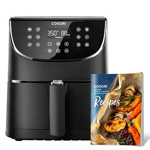 lot 9288 image: COSORI Pro Air Fryer Oven Combo, 5.8QT Max Xl Large Cooker with 300 Recipes, One-Touch Screen with 11 Presets and Shake Reminder, Nonstick and Dishwasher-Safe Detachable Square Basket, Black