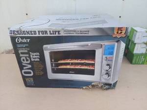 lot 3744 image: Oster Designed For Life 6 Slice Digital Toaster Oven