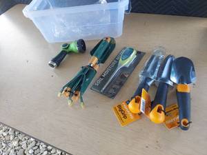 lot 3820 image: soil moisture meter and garden tools