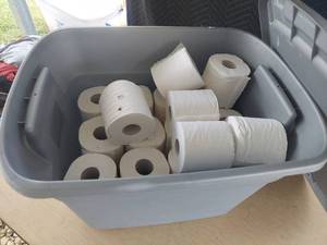 lot 3956 image: Tote with toilet paper