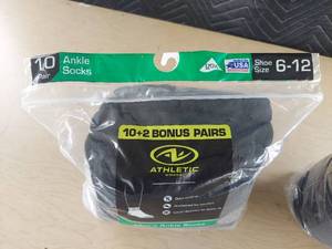 lot 3966 image: (2) 10 pack ankle socks