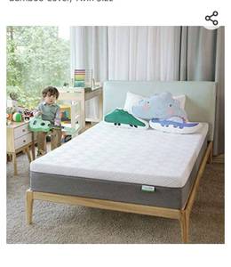 lot 71294 image: $$ Twin Mattress, Novilla 10 inch Gel Memory Foam Twin Size Mattress, Medium Firm &amp 2 Inch Ultra Soft Twin Mattress Topper with Removable Bamboo Cover, Twin Size,Retail $263.98