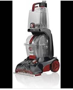 lot 71313 image: Hoover Power Scrub Elite Pet Upright Carpet Cleaner and Shampooer, Lightweight Machine, Red