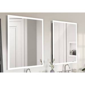 lot 71328 image: 30x36 Premium Lumen Single LED Wall Mirror with Bluetooth Speakers - Home NetWerks