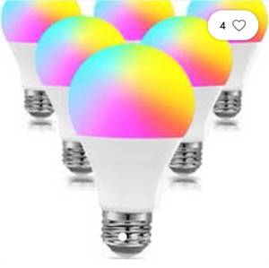 lot 71347 image: DAYBETTER Smart Light Bulbs, RGBW Wi-Fi Color Changing Led Bulbs 12 pack