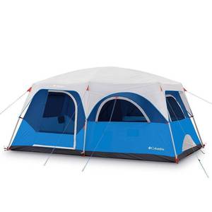 lot 1750 image: Columbia 8-Person Mammoth Creek Cabin Tent, Blue (Retails $309.99)