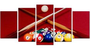 lot 1775 image: Billiard Balls Picture Canvas Wall Art