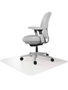 lot 1788 image: Resilia Office Desk Chair Mat - for Low Pile Carpet (with Grippers) Clear, 36 Inches x 48 Inches,