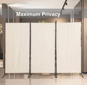 lot 1791 image: 3 Panel Room Divider, Folding Privacy Screen