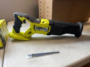 lot 1797 image: RYOBI 18V ONE HP Brushless Cordless Reciprocating Saw (Tool-Only)
