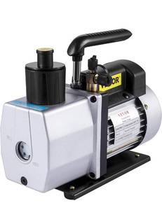 lot 1799 image: VEVOR Vacuum Pump 5CFM 12 HP Two Stage Air Conditioning Vacuum Pump 120V 0.3PA Ultimate Vacuum Refrigerant HVAC Air Tool Rotary Vane Vacuum Pump (2-Stage, 5CFM)