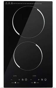 lot 1800 image: Electric Induction Cooktop Portable Double Countertop Burner with Sensor Touch