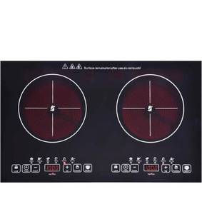 lot 1808 image: 24 inch 2 Burners Electric Cooktop 110V Ceramic Electric Stove with 2 Cooktops